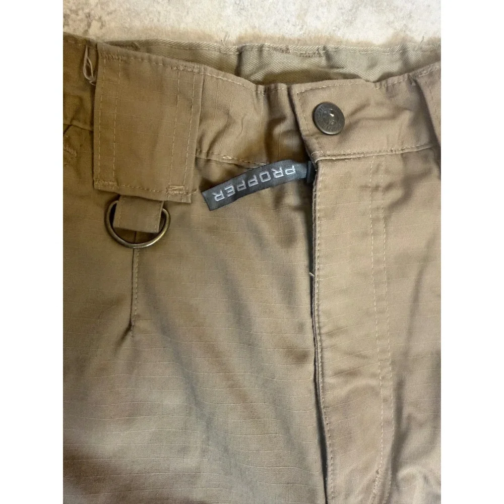 PROPER Women's Tan Cargo Pants Tactical Work Utility Size 8 - Picture 4 of 9